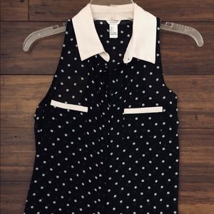 Chiffon Polk-a-dot top